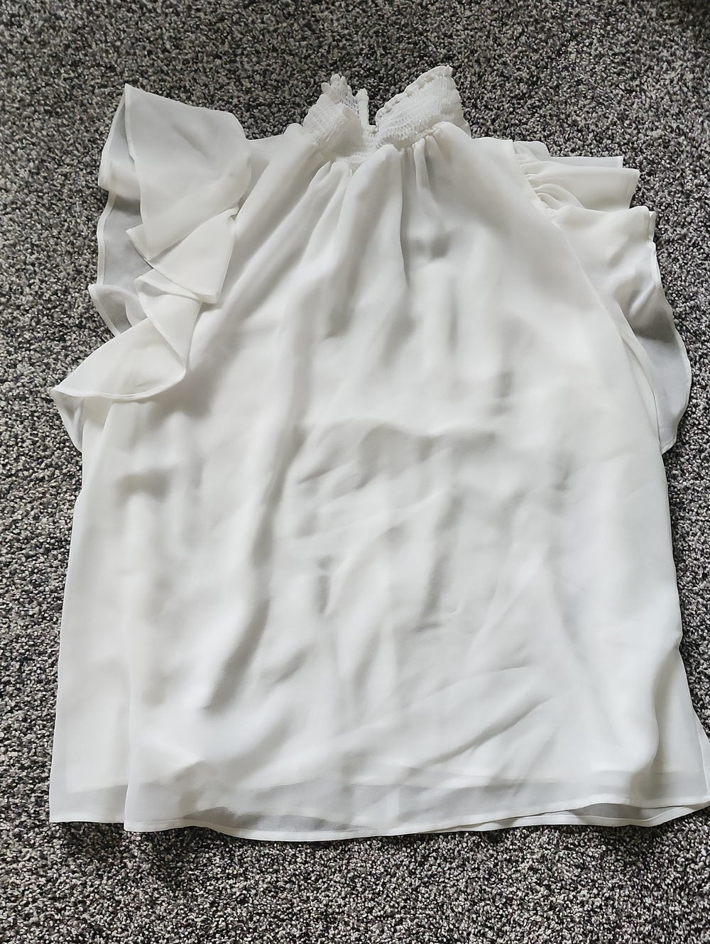 1 State cream color  Ruffle  Women's Blouse